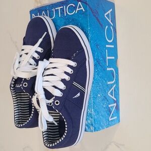 Nautica Navy Canvas Sneakers